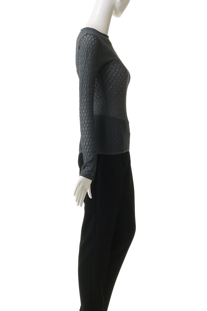 【リムアーク/RIM.ARK】のLace knitting tops/トップス 大人の最旬トレンドファッション＆コーディネート founy(ファウニー) 　ファッション　Fashion　レディースファッション　Fashion for Women　トップス・カットソー　Cut & Sew Tops　ニット　Knit Tops & Sweaters　カジュアルプルオーバー・ニットトップス　Pullovers & Knit Tops / Casual Pullovers　レース　Lace, Lace Fabric　エレガント 上品　Elegant　other-3|ID: prp329100004874107 ipo3291000000036920664