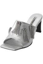 【プランク プロジェクト/PRANK PROJECT】のビジュースクエアトゥーミュール / Bijou Square Toe Mules SLV(シルバー)|ID: prp329100004874149 ipo3291000000036355523