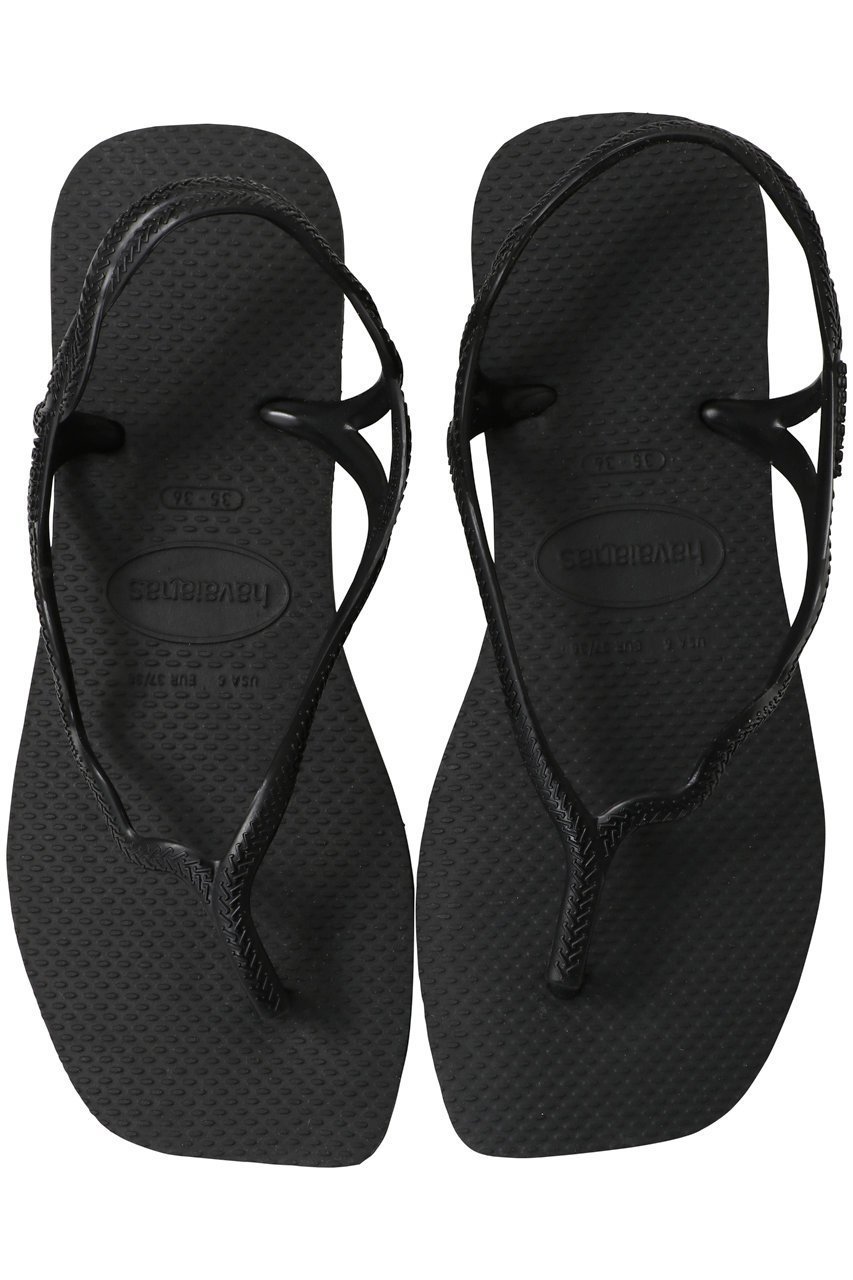 【ハワイアナス/havaianas】のSOLEIL ビーチサンダル インテリア・キッズ・メンズ・レディースファッション・服の通販 founy(ファウニー) 　ファッション　Fashion　レディースファッション　Fashion for Women　サマー　Summer, Summer Style　サンダル　Sandals, Summer Shoes　シンプル　Simple, Minimal　ビーチ　Beach, Seaside　ラップ　Wrap, Wrap Design　ブラック|ID: prp329100004874169 ipo3291000000036355686