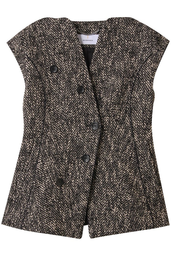 【アキラナカ/AKIRANAKA】のSesilia ツイード ジャケット インテリア・キッズ・メンズ・レディースファッション・服の通販 founy(ファニー) https://founy.com/ ファッション Fashion レディースファッション Fashion for Women アウター Coat / Outerwear Collection レディースジャケット・軽アウター Jackets おすすめ Recommended / Our Picks ジャケット Jacket, Outerwear ツイード Twill, Twill Weave フレア Flare, Flared ベスト Vest, Waistcoat エレガント 上品 Elegant |ID: prp329100004874192 ipo3291000000036355861