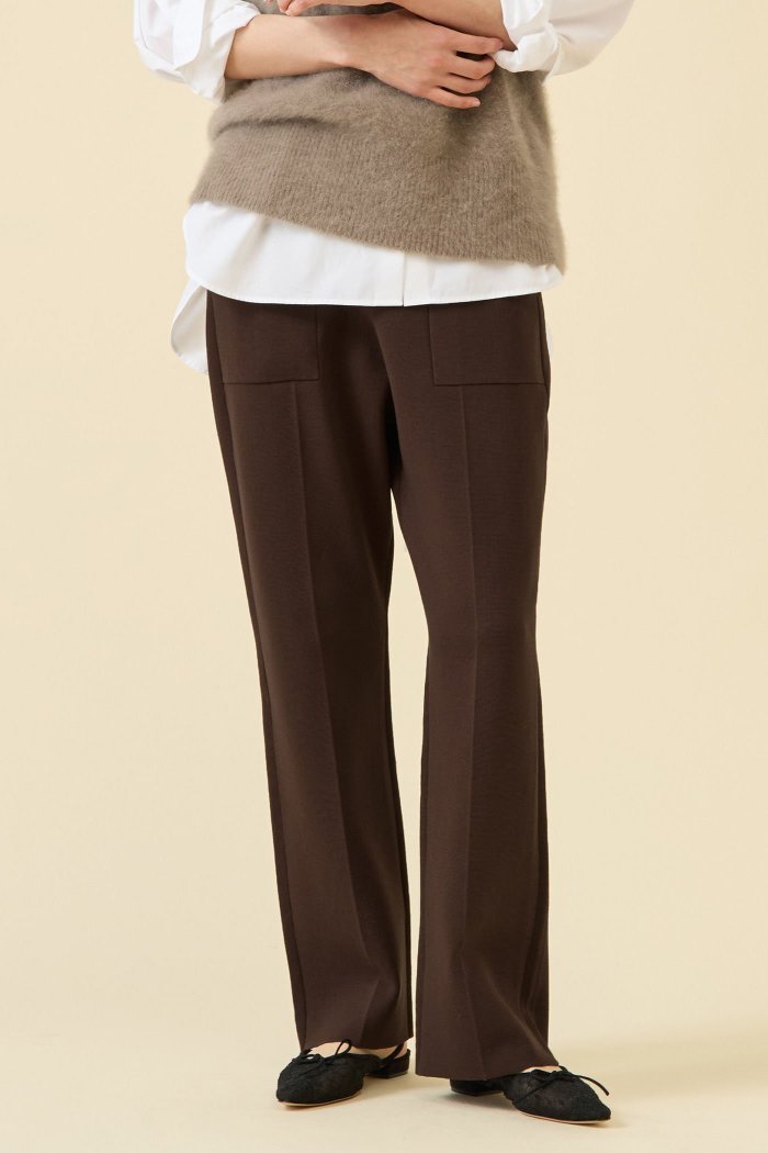 【マルティニーク/martinique】のストレッチウールニットパンツ(セットアップ可) インテリア・キッズ・メンズ・レディースファッション・服の通販 founy(ファニー) https://founy.com/ ファッション Fashion レディースファッション Fashion for Women セットアップ Matching Sets レディースパンツ・ボトムス Pants & Trousers / Bottoms パンツ Pants & Trousers おすすめ Recommended / Our Picks ストレッチ Stretch, Stretchy Fabric セットアップ Set-Up, Coordinated Outfit センター Center, Center Line パターン Pattern, Design Print フレア Flare, Flared ミラノリブ Milano Rib, Milano Stitch |ID: prp329100004874225 ipo3291000000036356120