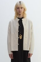 【プレインピープル/PLAIN PEOPLE】のデニムバンドカラーブルゾン オフホワイト|ID: prp329100004874247 ipo3291000000036356293