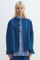 【プレインピープル/PLAIN PEOPLE】のデニムバンドカラーブルゾン ブルー|ID: prp329100004874247 ipo3291000000036356294