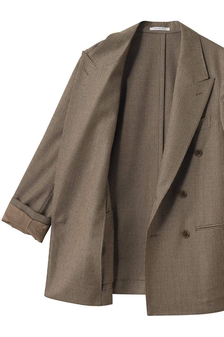【クチュールドアダム/COUTURE D'ADAM】のガンクラブチェックダブルジャケット 人気、トレンドファッション・服の通販 founy(ファニー) ファッション Fashion レディースファッション Fashion for Women アウター Coat / Outerwear Collection レディースジャケット・軽アウター Jackets クラシック Classic, Timeless Style ジャケット Jacket, Outerwear チェック Check, Plaid, Tartan ドレス Dress, One-Piece ハンド Hand, Handmade other-6|ID: prp329100004874261 ipo3291000000036356414