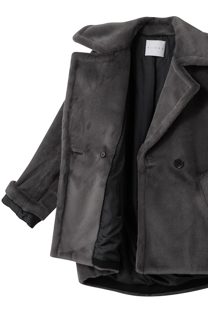 【チノ/CINOH】のBOA ミドル コート 人気、トレンドファッション・服の通販 founy(ファニー) 　ファッション　Fashion　レディースファッション　Fashion for Women　アウター　Coat / Outerwear Collection　コート・ロングコート・ピーコート　Long Coats, Peacoats & More　なめらか　Smooth, Silky Texture　カッティング　Cutting Detail　ショート　Short, Short Length　ミドル　Middle Length, Mid Height　other-6|ID: prp329100004874271 ipo3291000000036356489