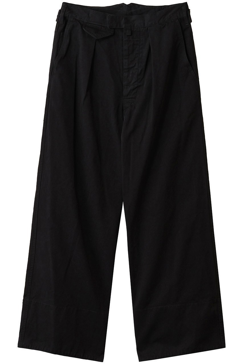 【ヨーク/YOKE】の【UNISEX】【YOKE × KATHARINE HAMNETT】オーガニック コットン ワイドレッグ ワーク パンツ インテリア・キッズ・メンズ・レディースファッション・服の通販 founy(ファウニー) 　ファッション　Fashion　レディースファッション　Fashion for Women　パンツ　Pants & Trousers　ユニセックス　Unisex, Genderless　オーガニック　Organic Cotton　コイン　Coin, Coin Design　フラップ　Flap, Flap Pocket　ポケット　Pocket, Pocket Detail　ワイド　Wide, Wide Fit　ワーク　Workwear, Utility Style　エレガント 上品　Elegant　ブラック|ID: prp329100004874285 ipo3291000000036356599