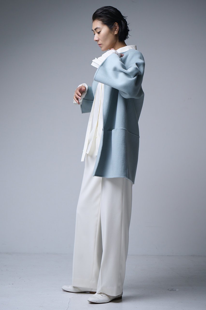 【エムフィル/M Fil】のウールビエラ プリーツスリーブブラウス 人気、トレンドファッション・服の通販 founy(ファニー) ファッション Fashion レディースファッション Fashion for Women トップス・カットソー Cut & Sew Tops シャツ・ブラウス・オフィスカジュアル Elegant Blouses & Button-Ups インナー Innerwear カーディガン Cardigan, Knitwear シンプル Simple, Minimal ジャケット Jacket, Outerwear スリーブ Sleeve, Long Sleeve / Short Sleeve プリーツ Pleats, Pleated リボン Ribbon, Bow ロング Long, Long-Length エレガント 上品 Elegant 冬 Winter / This Winter other-8|ID: prp329100004874294 ipo3291000000036356686