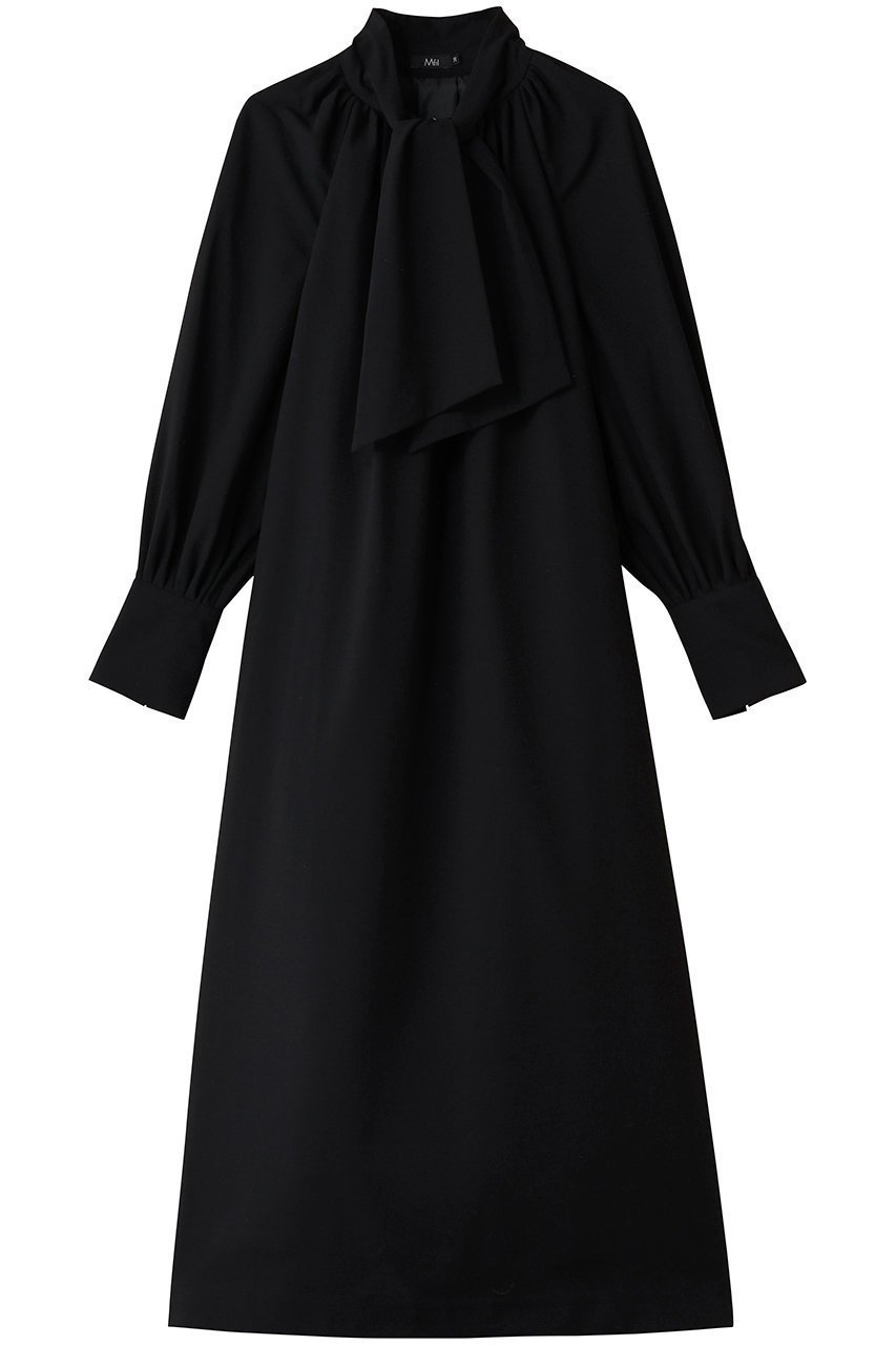 【エムフィル/M Fil】のウールビエラ ショートボウタイロングワンピース インテリア・キッズ・メンズ・レディースファッション・服の通販 founy(ファニー) ファッション Fashion レディースファッション Fashion for Women ワンピース Dresses チュニック Tunic Tops & Dresses クラシック Classic, Timeless Style チュニック Tunic, Long Top ロング Long, Long-Length 人気 Popular, Best Seller 冬 Winter / This Winter ブラック|ID: prp329100004874295 ipo3291000000036356688