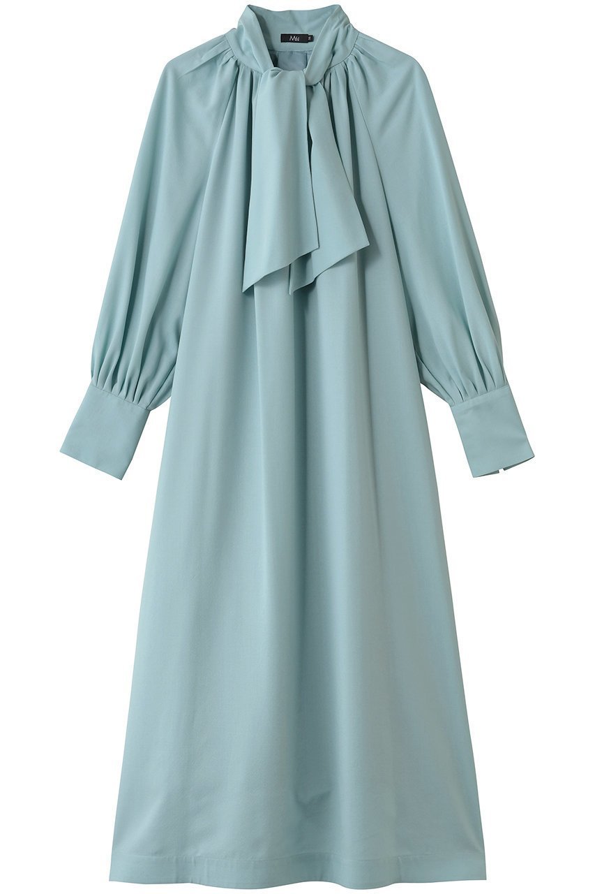 【エムフィル/M Fil】のウールビエラ ショートボウタイロングワンピース インテリア・キッズ・メンズ・レディースファッション・服の通販 founy(ファニー) ファッション Fashion レディースファッション Fashion for Women ワンピース Dresses チュニック Tunic Tops & Dresses クラシック Classic, Timeless Style チュニック Tunic, Long Top ロング Long, Long-Length 人気 Popular, Best Seller 冬 Winter / This Winter ライトブルー|ID: prp329100004874295 ipo3291000000036356689