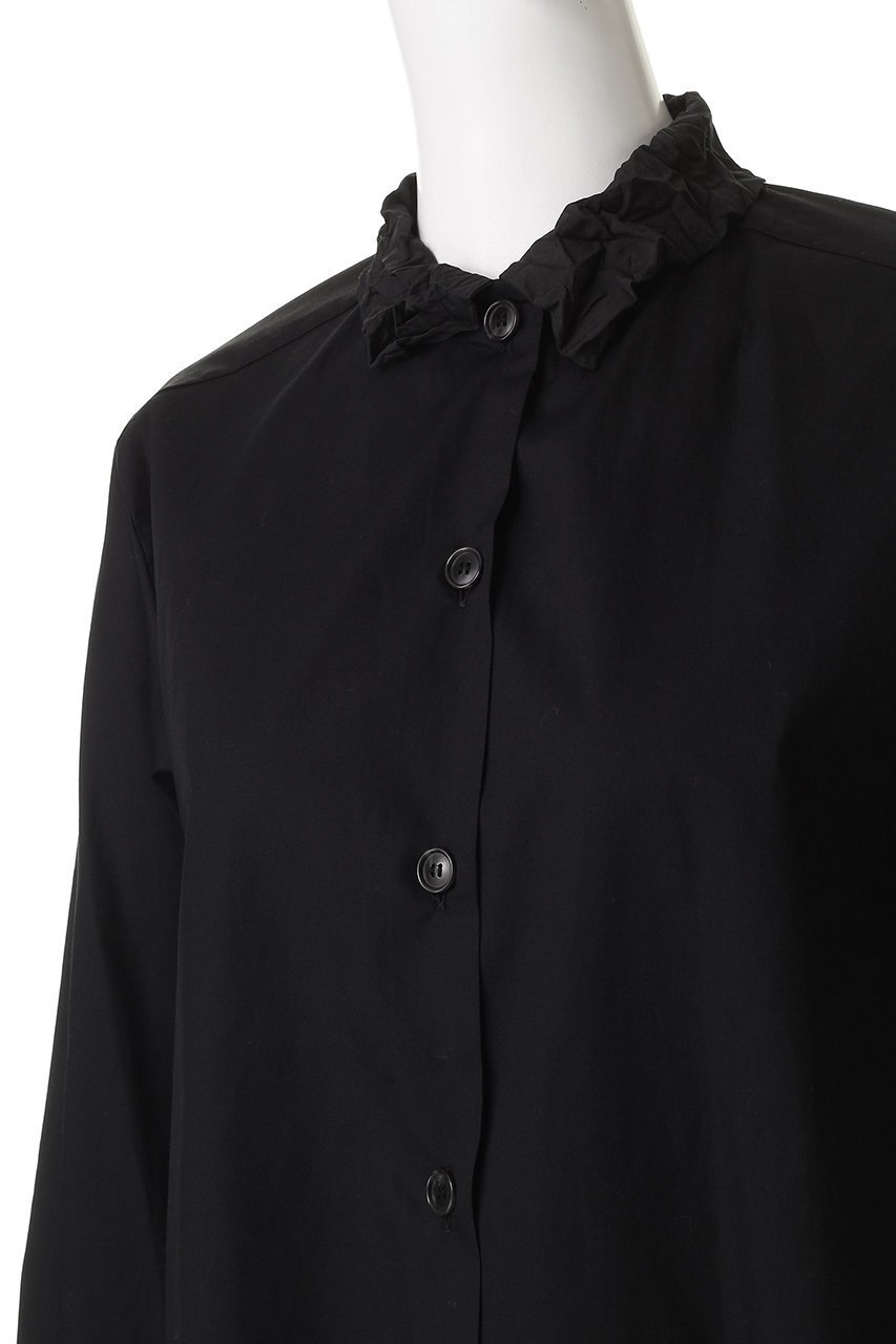 【ミズイロ インド/mizuiro ind】のワッシャーカラーシャツ 人気、トレンドファッション・服の通販 founy(ファニー) 　ファッション　Fashion　レディースファッション　Fashion for Women　トップス・カットソー　Cut & Sew Tops　シャツ・ブラウス・オフィスカジュアル　Elegant Blouses & Button-Ups　おすすめ　Recommended / Our Picks　インナー　Innerwear　カーディガン　Cardigan, Knitwear　シンプル　Simple, Minimal　スウェット / スエット　Sweatshirt, Sweatwear　スリーブ　Sleeve, Long Sleeve / Short Sleeve　ロング　Long, Long-Length　ワッシャー　Washer, Crinkled Finish　エレガント 上品　Elegant　other-5|ID: prp329100004874310 ipo3291000000036356806