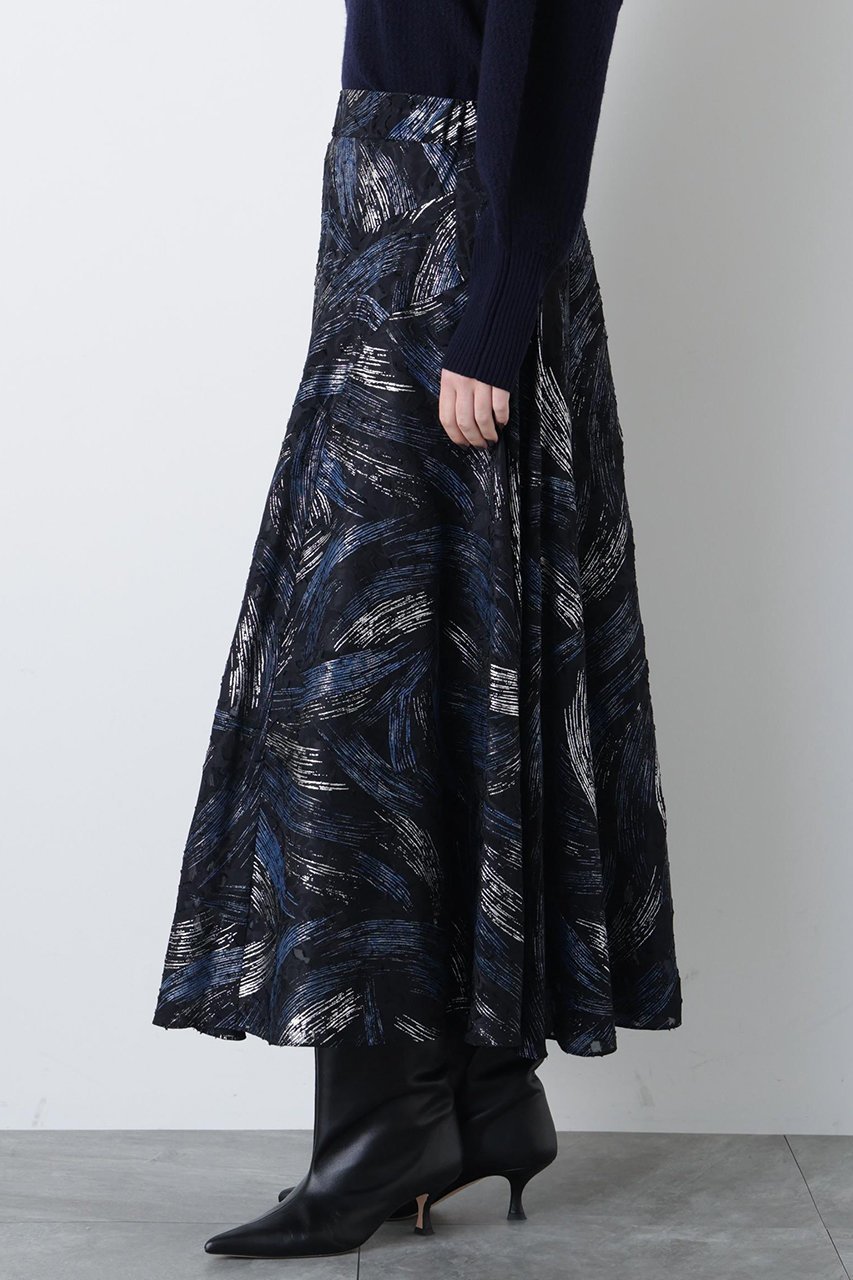 【ヒューエルミュージアム/hueLe Museum】の【hLM】シアージャガードスカート 人気、トレンドファッション・服の通販 founy(ファニー) ファッション Fashion レディースファッション Fashion for Women スカート Skirts ロングスカート Long Skirts / Maxi & Midi Skirts エレガント 上品 Elegant シアー Sheer, See-Through シルク Silk, 100% Silk ジャカード/ジャガード Jacquard, Woven Pattern フェミニン Feminine, Girly フレア Flare, Flared プリント Print, Printed Pattern モダン Modern, Contemporary ロング Long, Long-Length ヴィンテージ Vintage Style other-4|ID: prp329100004874317 ipo3291000000036356864