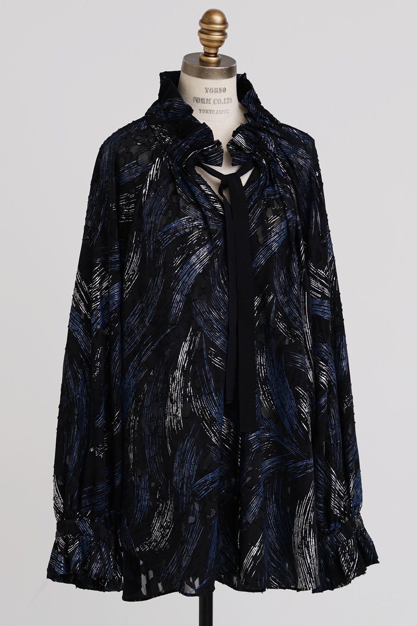 【ヒューエルミュージアム/hueLe Museum】の【hLM】シアージャガードブラウス 人気、トレンドファッション・服の通販 founy(ファニー) ファッション Fashion レディースファッション Fashion for Women トップス・カットソー Cut & Sew Tops シャツ・ブラウス・オフィスカジュアル Elegant Blouses & Button-Ups ギャザー Gathered, Ruffled シアー Sheer, See-Through シルク Silk, 100% Silk シンプル Simple, Minimal ジャカード/ジャガード Jacquard, Woven Pattern スリーブ Sleeve, Long Sleeve / Short Sleeve フェミニン Feminine, Girly プリント Print, Printed Pattern ロング Long, Long-Length ヴィンテージ Vintage Style エレガント 上品 Elegant other-2|ID: prp329100004874318 ipo3291000000036356871