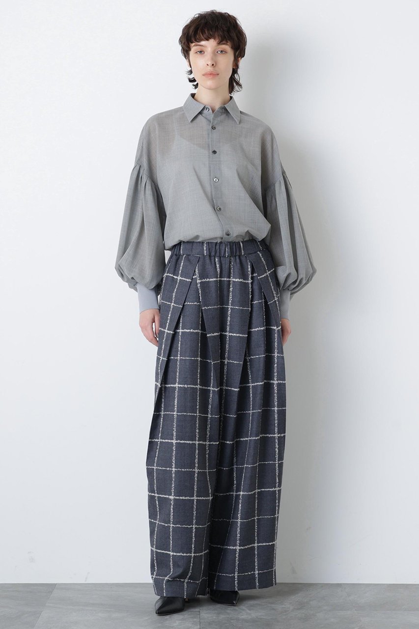 【ヒューエルミュージアム/hueLe Museum】の【hLM】ウールチェックパンツ 人気、トレンドファッション・服の通販 founy(ファニー) 　ファッション　Fashion　レディースファッション　Fashion for Women　パンツ　Pants & Trousers　シンプル　Simple, Minimal　チェック　Check, Plaid, Tartan　テーパード　Tapered, Tapered Pants　リラックス　Relax, Relaxed Fit　 other-1|ID: prp329100004874319 ipo3291000000036356878