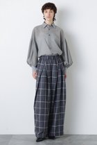 【ヒューエルミュージアム/hueLe Museum】の【hLM】ウールチェックパンツ 人気、トレンドファッション・服の通販 founy(ファニー) ファッション Fashion レディースファッション Fashion for Women パンツ Pants & Trousers シンプル Simple, Minimal チェック Check, Plaid, Tartan テーパード Tapered, Tapered Pants リラックス Relax, Relaxed Fit thumbnail グレー|ID: prp329100004874319 ipo3291000000036356879