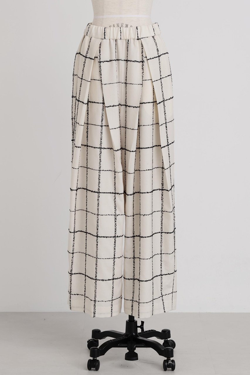 【ヒューエルミュージアム/hueLe Museum】の【hLM】ウールチェックパンツ 人気、トレンドファッション・服の通販 founy(ファニー) 　ファッション　Fashion　レディースファッション　Fashion for Women　パンツ　Pants & Trousers　シンプル　Simple, Minimal　チェック　Check, Plaid, Tartan　テーパード　Tapered, Tapered Pants　リラックス　Relax, Relaxed Fit　other-2|ID: prp329100004874319 ipo3291000000036356881