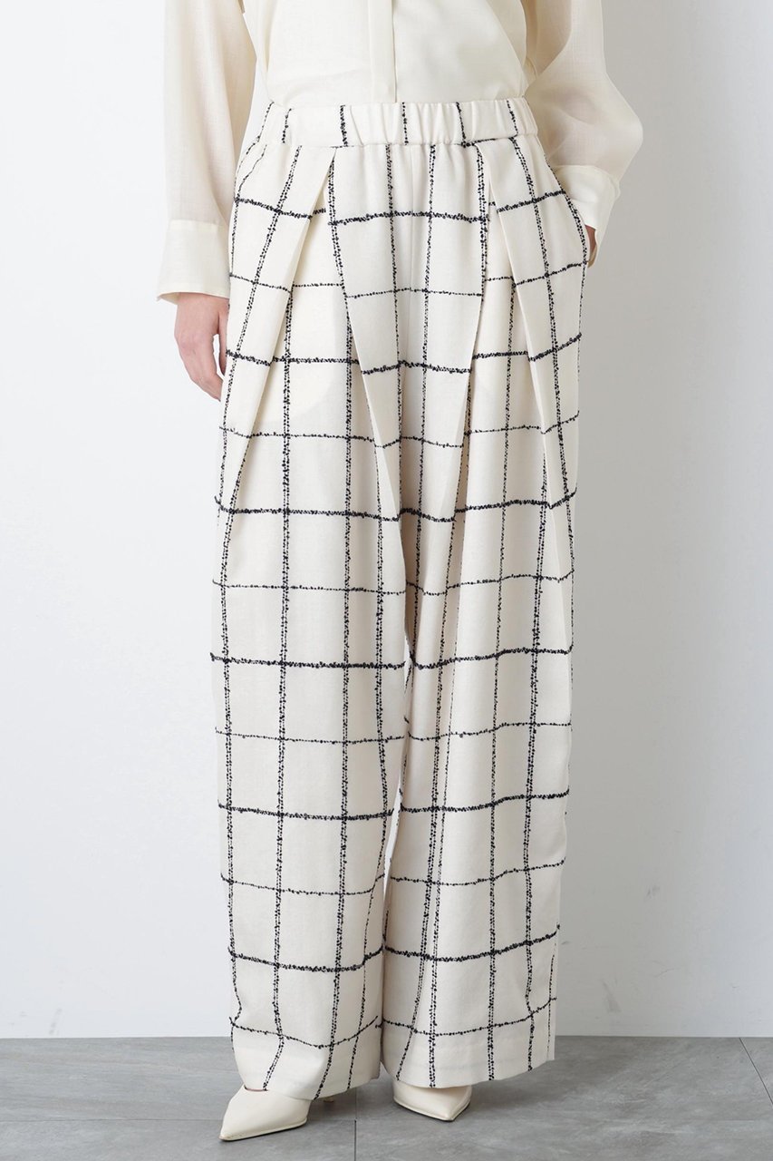 【ヒューエルミュージアム/hueLe Museum】の【hLM】ウールチェックパンツ 人気、トレンドファッション・服の通販 founy(ファニー) 　ファッション　Fashion　レディースファッション　Fashion for Women　パンツ　Pants & Trousers　シンプル　Simple, Minimal　チェック　Check, Plaid, Tartan　テーパード　Tapered, Tapered Pants　リラックス　Relax, Relaxed Fit　other-5|ID: prp329100004874319 ipo3291000000036356884