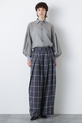 【ヒューエルミュージアム/hueLe Museum】 【hLM】ウールチェックパンツ人気、トレンドファッション・服の通販 founy(ファニー) ファッション Fashion レディースファッション Fashion for Women パンツ Pants & Trousers シンプル Simple, Minimal チェック Check, Plaid, Tartan テーパード Tapered, Tapered Pants リラックス Relax, Relaxed Fit |ID:prp329100004874319