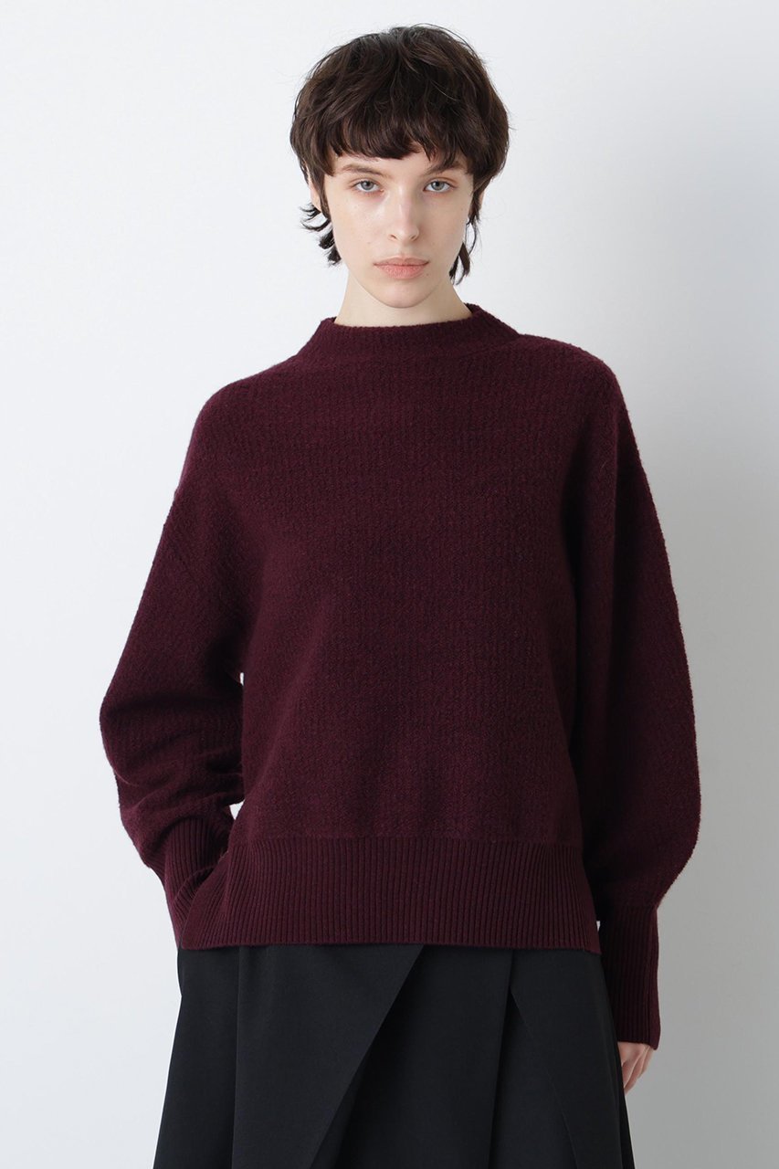 【ヒューエルミュージアム/hueLe Museum】の【hLM】パイルニット インテリア・キッズ・メンズ・レディースファッション・服の通販 founy(ファニー) ファッション Fashion レディースファッション Fashion for Women トップス・カットソー Cut & Sew Tops ニット Knit Tops & Sweaters カジュアルプルオーバー・ニットトップス Pullovers & Knit Tops / Casual Pullovers シンプル Simple, Minimal ラウンド Round, Round Neck エレガント 上品 Elegant パープル|ID: prp329100004874327 ipo3291000000036356947