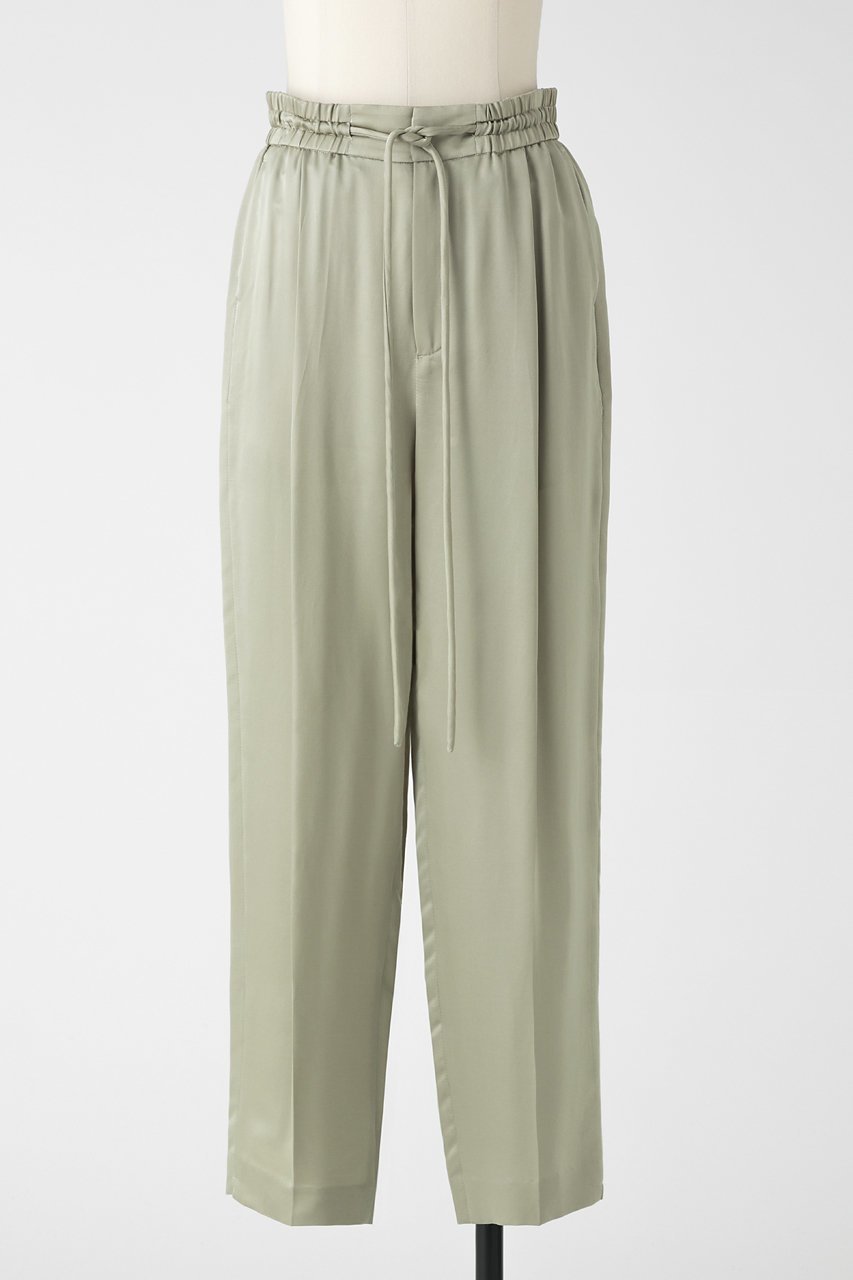 【オーヴィル/EAUVIRE】のシルク混ジョガーパンツ インテリア・キッズ・メンズ・レディースファッション・服の通販 founy(ファニー) 　ファッション　Fashion　レディースファッション　Fashion for Women　パンツ　Pants & Trousers　サテン　Satin, Glossy Fabric　シルク　Silk, 100% Silk　スタイリッシュ　Stylish, Fashionable　リラックス　Relax, Relaxed Fit　エレガント 上品　Elegant　セージグリーン|ID: prp329100004874330 ipo3291000000036356968