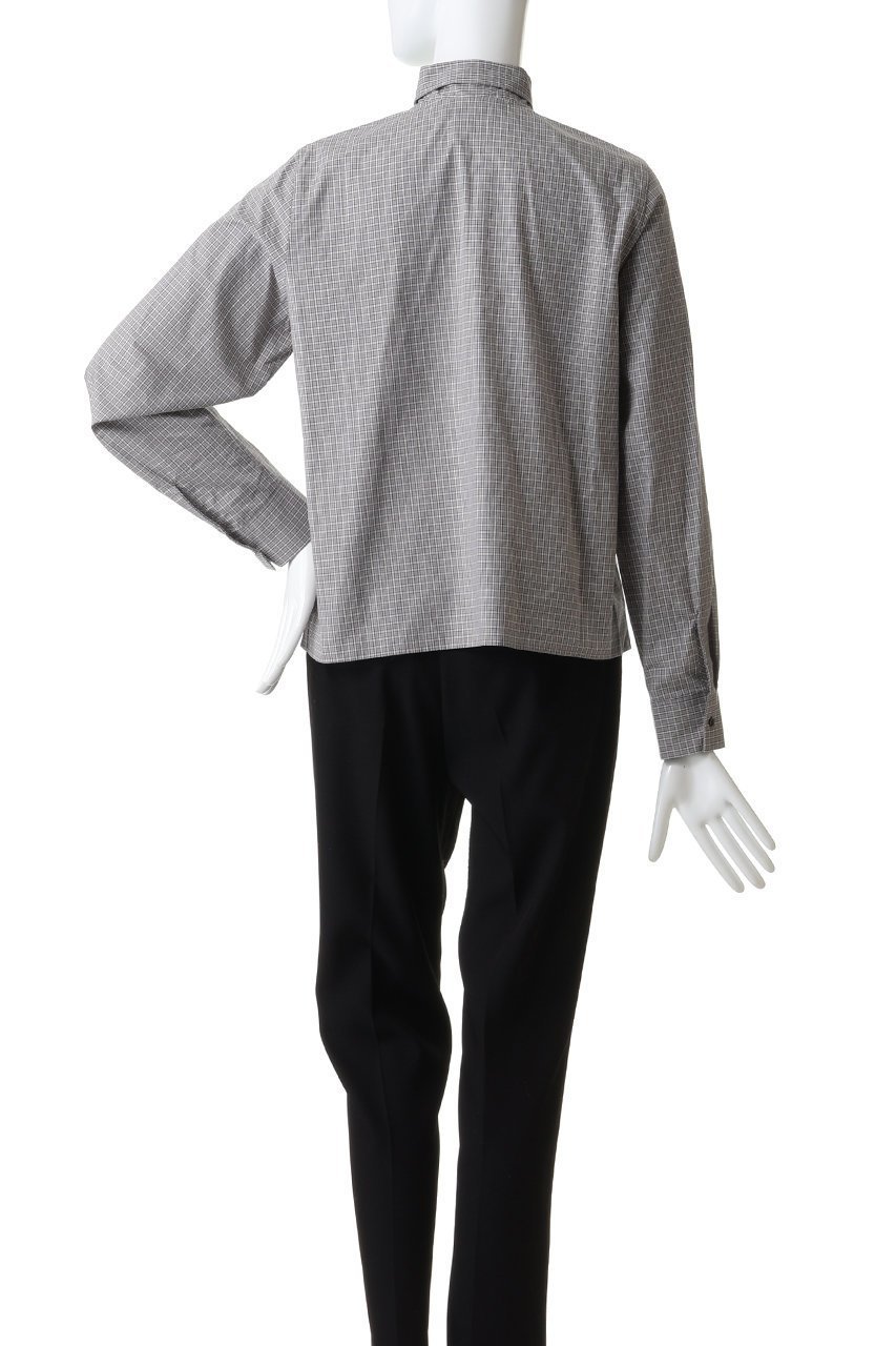 【ミズイロ インド/mizuiro ind】のチェックリボンタイシャツ 人気、トレンドファッション・服の通販 founy(ファニー) 　ファッション　Fashion　レディースファッション　Fashion for Women　トップス・カットソー　Cut & Sew Tops　シャツ・ブラウス・オフィスカジュアル　Elegant Blouses & Button-Ups　コンパクト　Compact, Small Size　ジャケット　Jacket, Outerwear　スリーブ　Sleeve, Long Sleeve / Short Sleeve　チェック　Check, Plaid, Tartan　リボン　Ribbon, Bow　ロング　Long, Long-Length　other-4|ID: prp329100004874353 ipo3291000000036357139