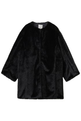 【ジェイドット/j.】 ミンクタッチファー ノーカラーコート人気、トレンドファッション・服の通販 founy(ファニー) ファッション Fashion レディースファッション Fashion for Women アウター Coat / Outerwear Collection コート・ロングコート・ピーコート Long Coats, Peacoats & More なめらか Smooth, Silky Texture タートルネック Turtleneck, High Neck マフラー Scarf, Muffler ロング Long, Long-Length 冬 Winter / This Winter |ID:prp329100004874356