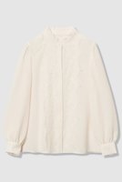 【アナイ/ANAYI】の【Eternal Line 2026】ジョーゼットレースコンビ ブラウス 人気、トレンドファッション・服の通販 founy(ファニー) ファッション Fashion レディースファッション Fashion for Women トップス・カットソー Cut & Sew Tops シャツ・ブラウス・オフィスカジュアル Elegant Blouses & Button-Ups イタリア Italy シフォン Chiffon, Lightweight Fabric ジャケット Jacket, Outerwear ジョーゼット Georgette, Semi-Sheer Fabric スリーブ Sleeve, Long Sleeve / Short Sleeve レース Lace, Lace Fabric ロング Long, Long-Length エレガント 上品 Elegant 再入荷 Restock / Back in Stock |ID:prp329100004874363