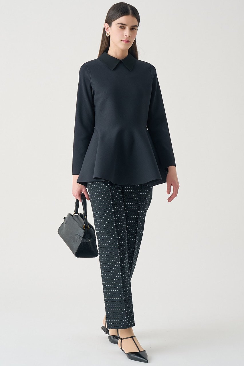 【アナイ/ANAYI】の【Eternal Line 2026】ドットジャガードテーパードパンツ 人気、トレンドファッション・服の通販 founy(ファニー) 　ファッション　Fashion　レディースファッション　Fashion for Women　パンツ　Pants & Trousers　おすすめ　Recommended / Our Picks　コンパクト　Compact, Small Size　ジャカード／ジャガード　Jacquard, Woven Pattern　ストレッチ　Stretch, Stretchy Fabric　セットアップ　Set-Up, Coordinated Outfit　ドット　Polka Dot, Dot Pattern　フロント　Front, Front Design　エレガント 上品　Elegant　other-8|ID: prp329100004874376 ipo3291000000036357302