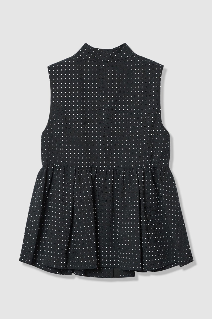 【アナイ/ANAYI】の【Eternal Line 2026】ドットジャガードペプラムジレ ブラウス 人気、トレンドファッション・服の通販 founy(ファニー) ファッション Fashion レディースファッション Fashion for Women アウター Coat / Outerwear Collection トップス・カットソー Cut & Sew Tops キャミソール&ノースリーブ Camisoles & Sleeveless Tops シャツ・ブラウス・オフィスカジュアル Elegant Blouses & Button-Ups ベスト&ジレ / 重ね着スタイル Vests & Gilets おすすめ Recommended / Our Picks シンプル Simple, Minimal ジャカード/ジャガード Jacquard, Woven Pattern ストレッチ Stretch, Stretchy Fabric セットアップ Set-Up, Coordinated Outfit ドット Polka Dot, Dot Pattern ノースリーブ Sleeveless, No-Sleeve リボン Ribbon, Bow エレガント 上品 Elegant 春 Spring other-2|ID: prp329100004874377 ipo3291000000036357306