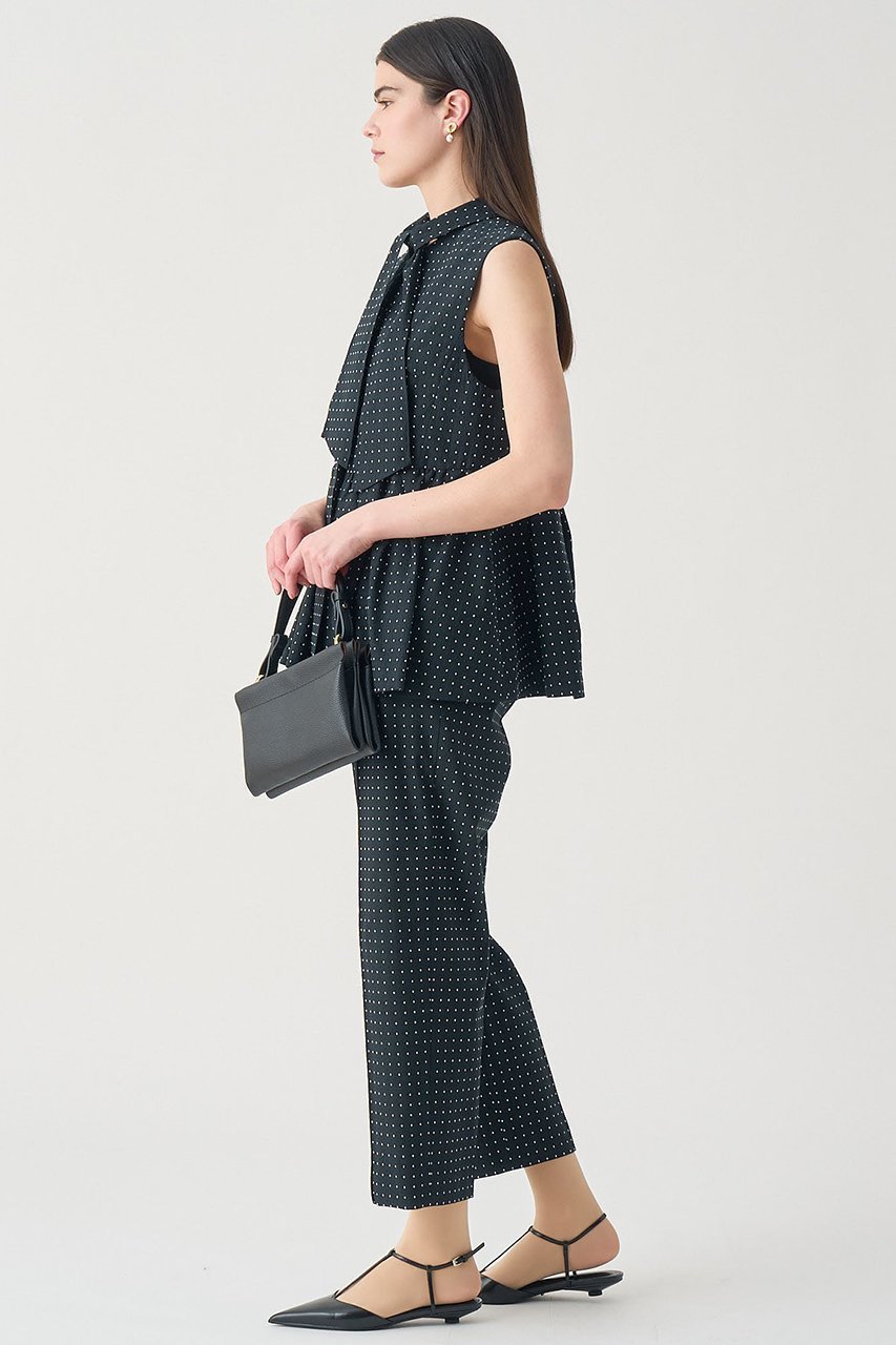 【アナイ/ANAYI】の【Eternal Line 2026】ドットジャガードペプラムジレ ブラウス 人気、トレンドファッション・服の通販 founy(ファニー) ファッション Fashion レディースファッション Fashion for Women アウター Coat / Outerwear Collection トップス・カットソー Cut & Sew Tops キャミソール&ノースリーブ Camisoles & Sleeveless Tops シャツ・ブラウス・オフィスカジュアル Elegant Blouses & Button-Ups ベスト&ジレ / 重ね着スタイル Vests & Gilets おすすめ Recommended / Our Picks シンプル Simple, Minimal ジャカード/ジャガード Jacquard, Woven Pattern ストレッチ Stretch, Stretchy Fabric セットアップ Set-Up, Coordinated Outfit ドット Polka Dot, Dot Pattern ノースリーブ Sleeveless, No-Sleeve リボン Ribbon, Bow エレガント 上品 Elegant 春 Spring other-8|ID: prp329100004874377 ipo3291000000036357313