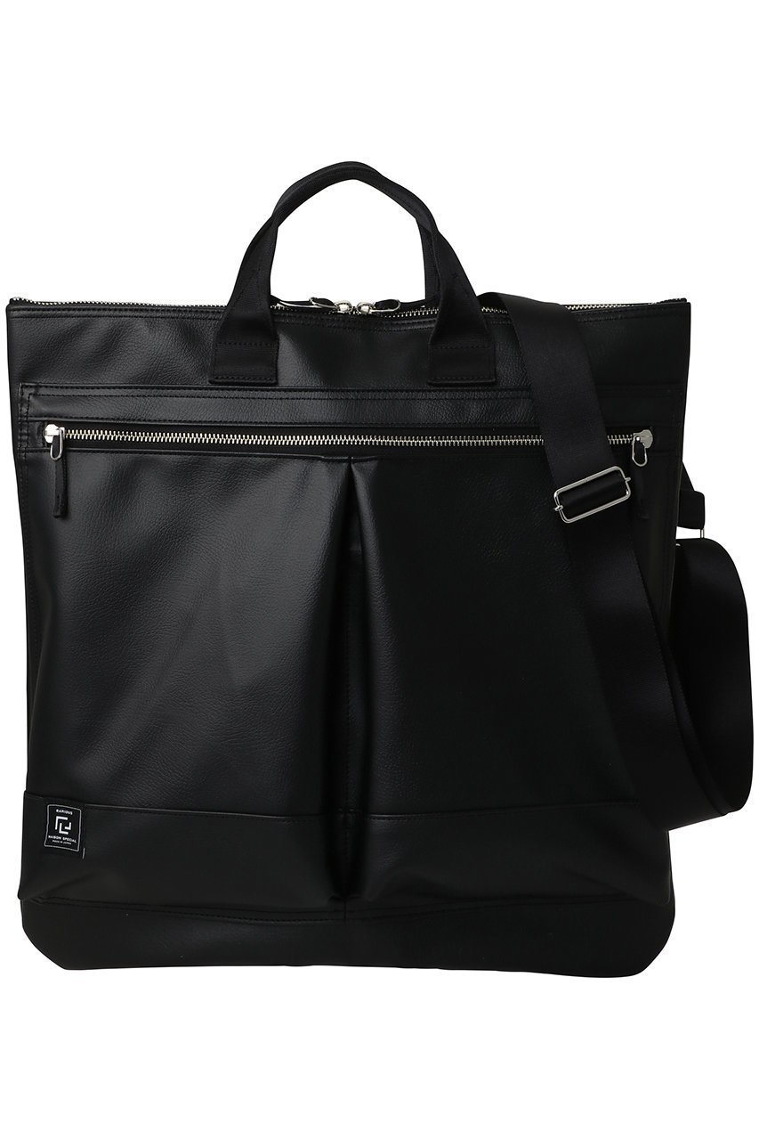 【メゾンスペシャル/MAISON SPECIAL】の【UNISEX】【RAMIDUS】Collaboration HELMET BAG (M) インテリア・キッズ・メンズ・レディースファッション・服の通販 founy(ファウニー) 　ファッション　Fashion　レディースファッション　Fashion for Women　ユニセックス　Unisex, Genderless　ビジネス 仕事 通勤　Business / Work / Commuting　ファブリック　Fabric, Textile　ポケット　Pocket, Pocket Detail　ラップ　Wrap, Wrap Design　軽量　Lightweight, Ultra Light　BLK(ブラック)|ID: prp329100004874393 ipo3291000000036357420