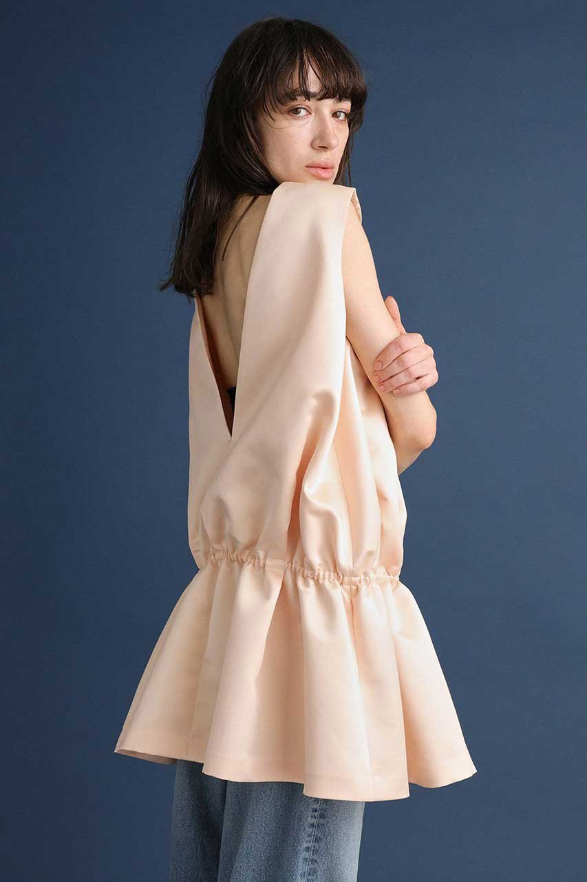 【ブリル/BRILL】のサテンミニドレス 人気、トレンドファッション・服の通販 founy(ファニー) 　ファッション　Fashion　レディースファッション　Fashion for Women　ワンピース　Dresses　フォーマル・パーティードレス・結婚式用ドレス　Elegant & Casual Dresses　チュニック　Tunic Tops & Dresses　ギャザー　Gathered, Ruffled　サテン　Satin, Glossy Fabric　シンプル　Simple, Minimal　ジャケット　Jacket, Outerwear　チュニック　Tunic, Long Top　ドレス　Dress, One-Piece　パーティ　Party, Party Style　エレガント 上品　Elegant　other-4|ID: prp329100004874402 ipo3291000000036357504