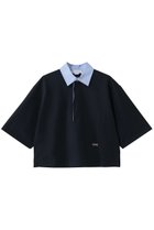 【ステラ マッカートニー/STELLA McCARTNEY】のクロップドポロTシャツ 人気、トレンドファッション・服の通販 founy(ファニー) ファッション Fashion レディースファッション Fashion for Women トップス・カットソー Cut & Sew Tops シャツ・ブラウス・オフィスカジュアル Elegant Blouses & Button-Ups ロングTシャツ・Tシャツ Longline T-Shirts & Tees クロップド Cropped, Short Length ショート Short, Short Length スポーティ Sporty, Casual Athletic スリーブ Sleeve, Long Sleeve / Short Sleeve ボトム Bottoms, Lower Wear エレガント 上品 Elegant thumbnail ネイビー|ID: prp329100004874407 ipo3291000000036357543