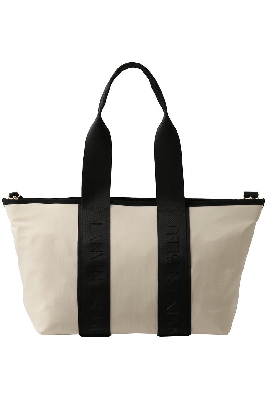 【ランバン オン ブルー/LANVIN en Bleu】のロゴテープワイドトートバッグ 人気、トレンドファッション・服の通販 founy(ファニー) 　ファッション　Fashion　レディースファッション　Fashion for Women　バッグ　Bags　おすすめ　Recommended / Our Picks　ショルダー　Shoulder, Shoulder Strap　シンプル　Simple, Minimal　ジップ　Zip, Zipper　ワイド　Wide, Wide Fit　エレガント 上品　Elegant　ビジネス 仕事 通勤　Business / Work / Commuting　other-3|ID: prp329100004874409 ipo3291000000036357559