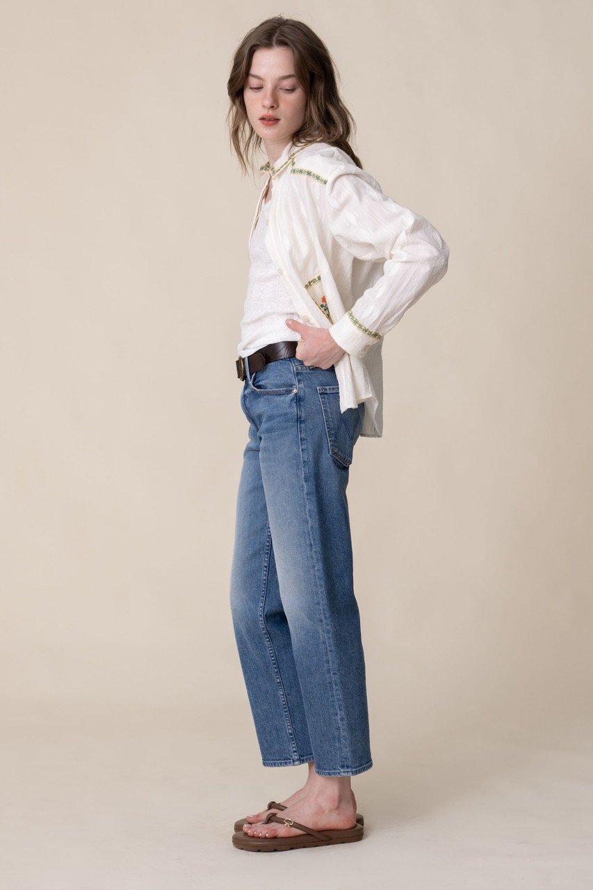 【マザー/MOTHER】のTHE NEWBIE ANKLE スリムストレートデニム (HKY) 人気、トレンドファッション・服の通販 founy(ファニー) 　ファッション　Fashion　レディースファッション　Fashion for Women　パンツ　Pants & Trousers　デニムパンツ・ジーンズ・美脚デニム　Denim Jeans & Pants　アンクル　Ankle-Length Design　シューズ　Shoes, Footwear　ストレート　Straight, Straight Cut　スマート　Smart, Elegant　スリム　Slim, Slim Fit　デニム　Denim, Jeans Material　バランス　Balance, Style Balance　other-7|ID: prp329100004874411 ipo3291000000036357575