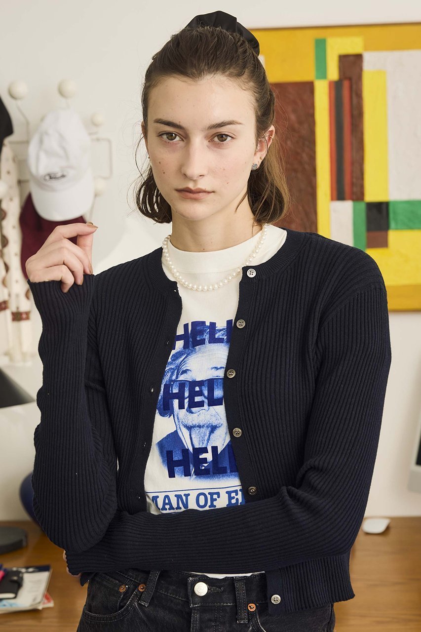 【オブラダ/Oblada】のリブカーディガン 人気、トレンドファッション・服の通販 founy(ファニー) 　ファッション　Fashion　レディースファッション　Fashion for Women　トップス・カットソー　Cut & Sew Tops　ニット　Knit Tops & Sweaters　カーディガン・羽織り　Layered Style Cardigans　おすすめ　Recommended / Our Picks　カーディガン　Cardigan, Knitwear　コンパクト　Compact, Small Size　トレンド　Trend, Trending Now　フィット　Fit, Slim Fit　ワイド　Wide, Wide Fit　other-6|ID: prp329100004874432 ipo3291000000036357752