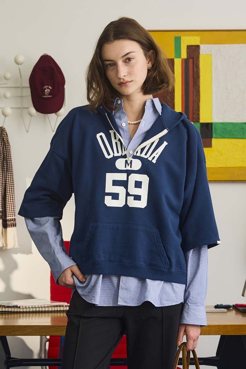 【オブラダ/Oblada】のハーフジップフーディー 人気、トレンドファッション・服の通販 founy(ファニー) 　ファッション　Fashion　レディースファッション　Fashion for Women　トップス・カットソー　Cut & Sew Tops　シャツ・ブラウス・オフィスカジュアル　Elegant Blouses & Button-Ups　レディースパーカー・カジュアルフーディー　Casual Hoodies & Sweatshirts　ロングTシャツ・Tシャツ　Longline T-Shirts & Tees　スウェット・クルーネックトップス　Sweatshirts & Crewnecks / Relaxed Fit Sweat Tops　カットソー・ベーシックTシャツ　Cut-and-Sewn Tops / Stretch Tees & Basics　おすすめ　Recommended / Our Picks　スリーブ　Sleeve, Long Sleeve / Short Sleeve　ヴィンテージ　Vintage Style　other-8|ID: prp329100004874433 ipo3291000000036357762