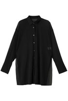 【アンクレイヴ/uncrave】のトリコットシフォン ロングシャツ 人気、トレンドファッション・服の通販 founy(ファニー) ファッション Fashion レディースファッション Fashion for Women トップス・カットソー Cut & Sew Tops シャツ・ブラウス・オフィスカジュアル Elegant Blouses & Button-Ups ギャザー Gathered, Ruffled シアー Sheer, See-Through シフォン Chiffon, Lightweight Fabric ストレッチ Stretch, Stretchy Fabric スリット Slit, Slit Detail スリーブ Sleeve, Long Sleeve / Short Sleeve ロング Long, Long-Length エレガント 上品 Elegant thumbnail ブラック|ID: prp329100004874435 ipo3291000000036357775