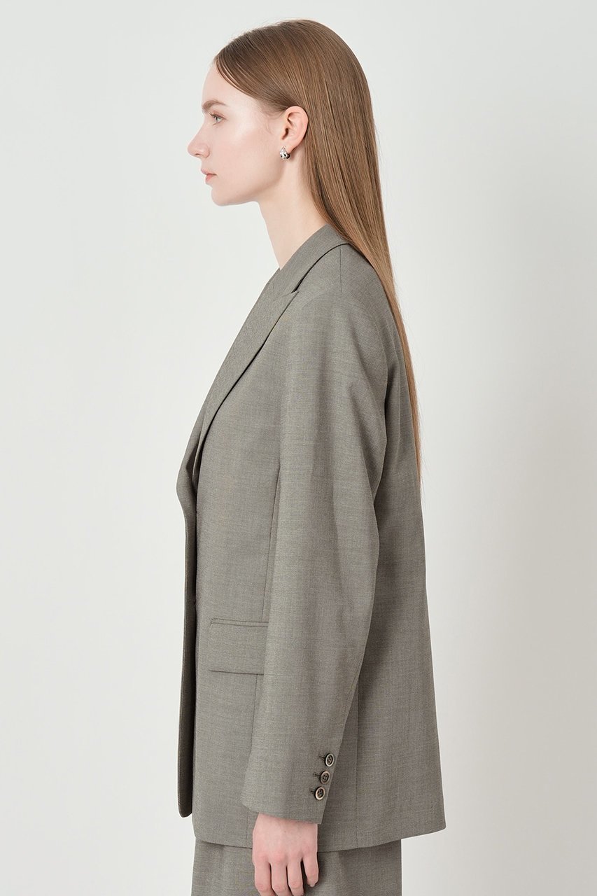 【アナイ/ANAYI】の【セットアップ対象商品】シャークスキンシングル ジャケット 人気、トレンドファッション・服の通販 founy(ファニー) 　ファッション　Fashion　レディースファッション　Fashion for Women　アウター　Coat / Outerwear Collection　レディースジャケット・軽アウター　Jackets　シェイプ　Shape, Slim Fit　ショルダー　Shoulder, Shoulder Strap　ジャケット　Jacket, Outerwear　セットアップ　Set-Up, Coordinated Outfit　トレンド　Trend, Trending Now　ハーフ　Half, Half-Length　フォルム　Silhouette, Form　エレガント 上品　Elegant　夏　Summer　春　Spring　S/S・春夏　SS, Spring/Summer, Warm Season　other-5|ID: prp329100004874445 ipo3291000000036357862