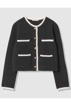 【アナイ/ANAYI】のコットンブークレ配色 カーディガン 人気、トレンドファッション・服の通販 founy(ファニー) ファッション Fashion レディースファッション Fashion for Women トップス・カットソー Cut & Sew Tops ニット Knit Tops & Sweaters カーディガン・羽織り Layered Style Cardigans おすすめ Recommended / Our Picks カーディガン Cardigan, Knitwear セットアップ Set-Up, Coordinated Outfit ダブル Double, Double-Breasted パイピング Piping, Trim Design ポケット Pocket, Pocket Detail 春 Spring thumbnail ブラック系|ID: prp329100004874447 ipo3291000000036357879