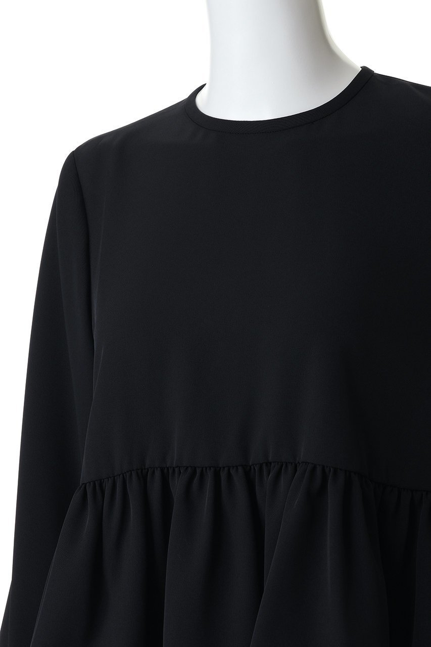 【ティアラ/Tiara】のペプラムブラウス 人気、トレンドファッション・服の通販 founy(ファニー) 　ファッション　Fashion　レディースファッション　Fashion for Women　トップス・カットソー　Cut & Sew Tops　シャツ・ブラウス・オフィスカジュアル　Elegant Blouses & Button-Ups　シンプル　Simple, Minimal　ストレッチ　Stretch, Stretchy Fabric　スリーブ　Sleeve, Long Sleeve / Short Sleeve　ドレープ　Drape, Draping Fabric　パーティ　Party, Party Style　フレア　Flare, Flared　ペプラム　Peplum, Flared Hem　ロング　Long, Long-Length　エレガント 上品　Elegant　other-5|ID: prp329100004874455 ipo3291000000036357949