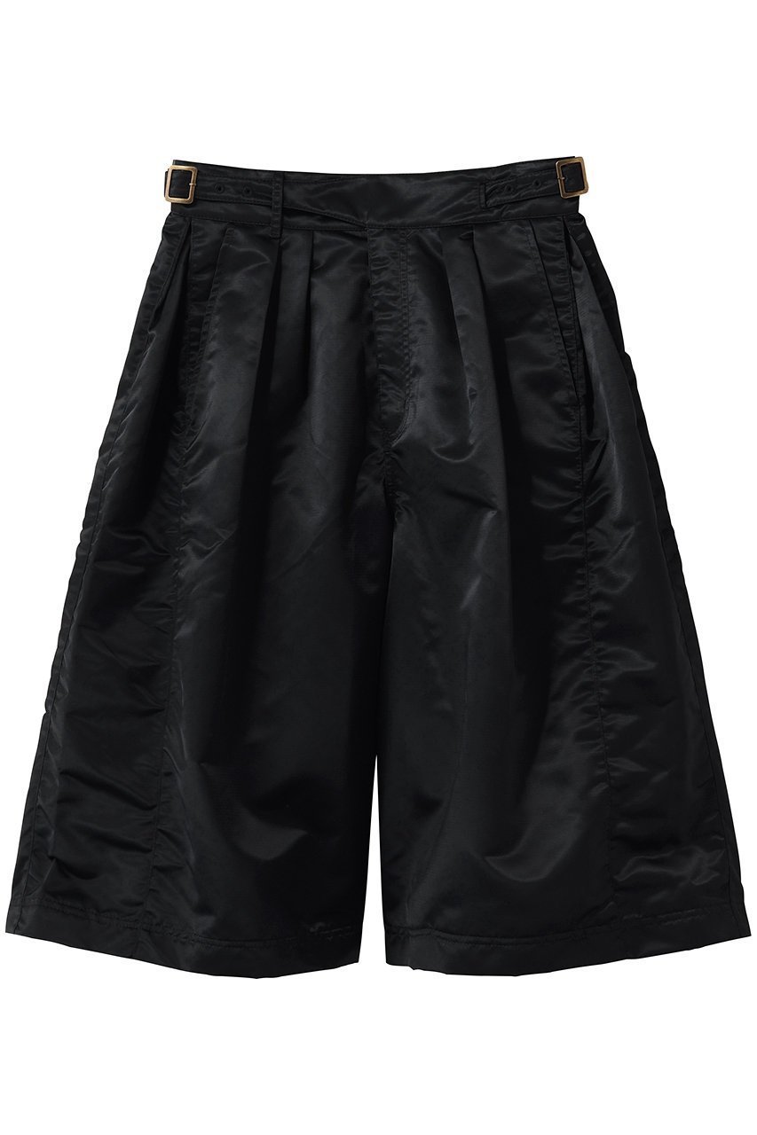 【ウーア/Uhr】のサテン グルカ ハーフ パンツ インテリア・キッズ・メンズ・レディースファッション・服の通販 founy(ファニー) 　ファッション　Fashion　レディースファッション　Fashion for Women　パンツ　Pants & Trousers　ショートパンツ・ハーフパンツ　High-Waisted & Relaxed Shorts　サテン　Satin, Glossy Fabric　ショート　Short, Short Length　シンプル　Simple, Minimal　ハーフ　Half, Half-Length　夏　Summer　春　Spring　S/S・春夏　SS, Spring/Summer, Warm Season　ブラック|ID: prp329100004874464 ipo3291000000036358012