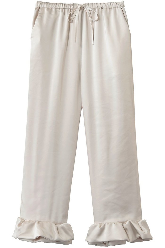 【ウーア/Uhr】のサテン ラッフル ヘム パンツ インテリア・キッズ・メンズ・レディースファッション・服の通販 founy(ファニー) https://founy.com/ ファッション Fashion レディースファッション Fashion for Women パンツ Pants & Trousers エレガント 上品 Elegant サテン Satin, Glossy Fabric ラッフル Ruffle, Frill ロング Long, Long-Length |ID: prp329100004874465 ipo3291000000036358019