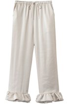 【ウーア/Uhr】のサテン ラッフル ヘム パンツ アイボリー|ID: prp329100004874465 ipo3291000000036358020