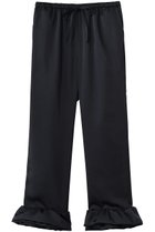 【ウーア/Uhr】のサテン ラッフル ヘム パンツ ネイビー|ID: prp329100004874465 ipo3291000000036358021