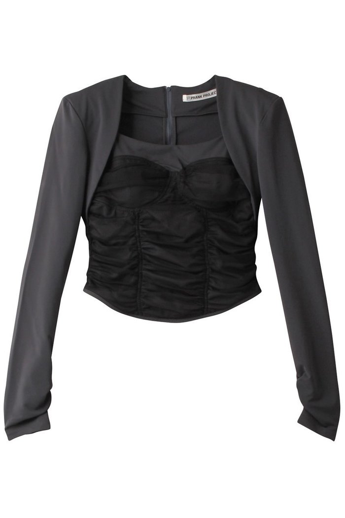 【プランク プロジェクト/PRANK PROJECT】のスキューバギャザービスチェトップ / Scuba-Jersey Gathered Bistier Top インテリア・キッズ・メンズ・レディースファッション・服の通販 founy(ファニー) https://founy.com/ ファッション Fashion レディースファッション Fashion for Women トップス・カットソー Cut & Sew Tops キャミソール&ノースリーブ Camisoles & Sleeveless Tops シャツ・ブラウス・オフィスカジュアル Elegant Blouses & Button-Ups ロングTシャツ・Tシャツ Longline T-Shirts & Tees カットソー・ベーシックTシャツ Cut-and-Sewn Tops / Stretch Tees & Basics ビスチェ Bustiers & Corset Tops / Layered Bustier Style エレガント 上品 Elegant カットソー Cut and Sewn Top キャミソール Camisole, Spaghetti Strap Top コンパクト Compact, Small Size ショルダー Shoulder, Shoulder Strap ジップ Zip, Zipper タンク Tank Top, Sleeveless Top チュール Tulip, Tulip Motif トレンド Trend, Trending Now 水着 Swimsuit, Swimwear |ID: prp329100004874481 ipo3291000000036358127