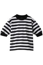 【スリー ドッツ/three dots】のビッグストライプ パフTシャツ 人気、トレンドファッション・服の通販 founy(ファニー) ファッション Fashion レディースファッション Fashion for Women トップス・カットソー Cut & Sew Tops シャツ・ブラウス・オフィスカジュアル Elegant Blouses & Button-Ups ロングTシャツ・Tシャツ Longline T-Shirts & Tees カットソー・ベーシックTシャツ Cut-and-Sewn Tops / Stretch Tees & Basics ショート Short, Short Length ストライプ Stripe, Striped Pattern スリーブ Sleeve, Long Sleeve / Short Sleeve ビッグ Big, Oversized モックネック Mock Neck, Short Turtleneck thumbnail ホワイト×ブラック|ID: prp329100004874489 ipo3291000000036358188