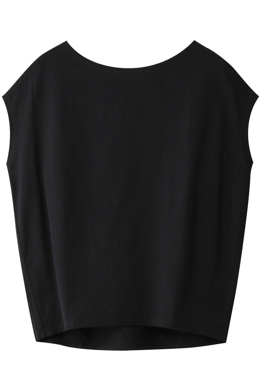 【スリー ドッツ/three dots】のPowdery cotton french tank/タンクトップ インテリア・キッズ・メンズ・レディースファッション・服の通販 founy(ファニー) 　ファッション　Fashion　レディースファッション　Fashion for Women　トップス・カットソー　Cut & Sew Tops　キャミソール&ノースリーブ　Camisoles & Sleeveless Tops　シャツ・ブラウス・オフィスカジュアル　Elegant Blouses & Button-Ups　ロングTシャツ・Tシャツ　Longline T-Shirts & Tees　カットソー・ベーシックTシャツ　Cut-and-Sewn Tops / Stretch Tees & Basics　キャミソール　Camisole, Spaghetti Strap Top　シンプル　Simple, Minimal　タンク　Tank Top, Sleeveless Top　エレガント 上品　Elegant　夏　Summer　春　Spring　S/S・春夏　SS, Spring/Summer, Warm Season　ブラック|ID: prp329100004874494 ipo3291000000036358225