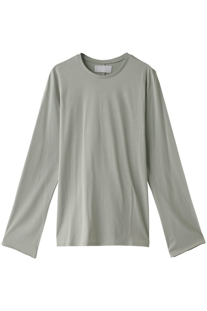 【マリリンムーン/MARILYN MOON】の【WALANCE】オーガニックコットンジャージートップ インテリア・キッズ・メンズ・レディースファッション・服の通販 founy(ファニー) https://founy.com/ ファッション Fashion レディースファッション Fashion for Women トップス・カットソー Cut & Sew Tops シャツ・ブラウス・オフィスカジュアル Elegant Blouses & Button-Ups ロングTシャツ・Tシャツ Longline T-Shirts & Tees カットソー・ベーシックTシャツ Cut-and-Sewn Tops / Stretch Tees & Basics オーガニック Organic Cotton シンプル Simple, Minimal スリーブ Sleeve, Long Sleeve / Short Sleeve ロング Long, Long-Length 長袖 Long Sleeve, Full Sleeve |ID: prp329100004874498 ipo3291000000036358251