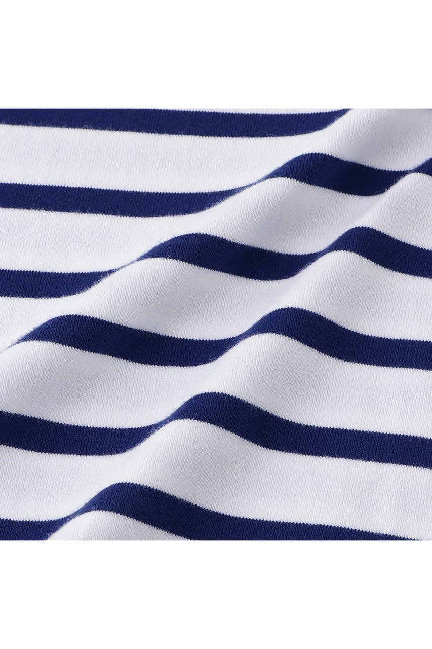 【ジェービーアタイア/J.B. ATTIRE】のCHAMB RY BASQUE SHIRT 人気、トレンドファッション・服の通販 founy(ファニー) 　ファッション　Fashion　レディースファッション　Fashion for Women　トップス・カットソー　Cut & Sew Tops　シャツ・ブラウス・オフィスカジュアル　Elegant Blouses & Button-Ups　ロングTシャツ・Tシャツ　Longline T-Shirts & Tees　カットソー・ベーシックTシャツ　Cut-and-Sewn Tops / Stretch Tees & Basics　スリーブ　Sleeve, Long Sleeve / Short Sleeve　バスク　Basque, Basque Style　バランス　Balance, Style Balance　ボーダー　Border, Stripe　ロング　Long, Long-Length　other-3|ID: prp329100004874507 ipo3291000000036358321