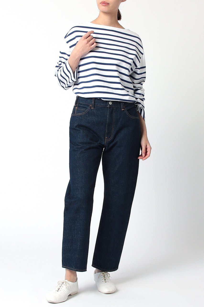 【ジェービーアタイア/J.B. ATTIRE】のCHAMB RY BASQUE SHIRT 人気、トレンドファッション・服の通販 founy(ファニー) 　ファッション　Fashion　レディースファッション　Fashion for Women　トップス・カットソー　Cut & Sew Tops　シャツ・ブラウス・オフィスカジュアル　Elegant Blouses & Button-Ups　ロングTシャツ・Tシャツ　Longline T-Shirts & Tees　カットソー・ベーシックTシャツ　Cut-and-Sewn Tops / Stretch Tees & Basics　スリーブ　Sleeve, Long Sleeve / Short Sleeve　バスク　Basque, Basque Style　バランス　Balance, Style Balance　ボーダー　Border, Stripe　ロング　Long, Long-Length　other-6|ID: prp329100004874507 ipo3291000000036358324